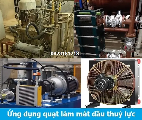 Ứng dụng quạt làm mát dầu thủy lực