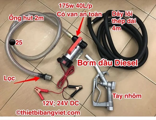 Thông số kĩ thuật của Bộ kit bơm dầu Diesel dầu hỏa