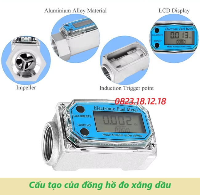Cấu tạo của đồng hồ đo xăng dầu