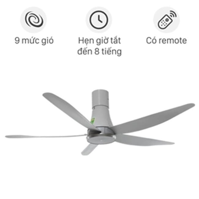 quạt trần 5 cánh điều khiển từ xa Mitsubishi