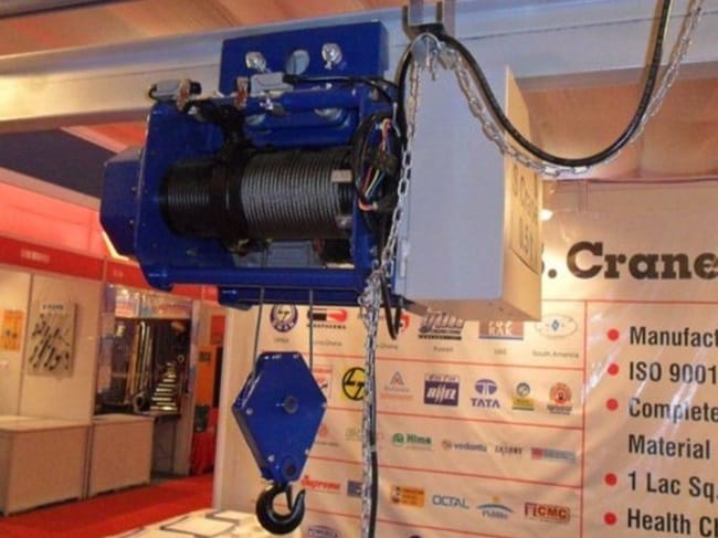 Ứng dụng của móc cẩu pa lăng cáp điện