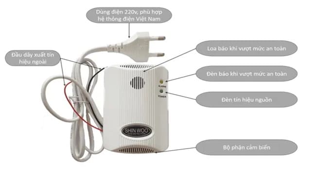 đầu báo rò rỉ gas