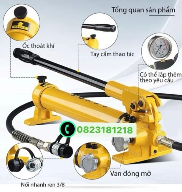 Bơm tay thủy lực 3 Cấu tạo bơm tay thủy lực