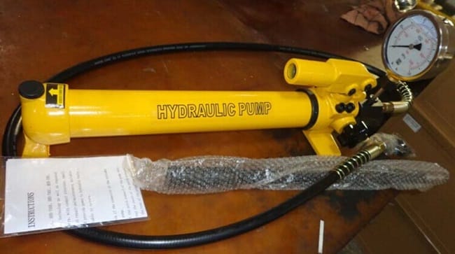 Bơm tay thủy lực 6 Bơm tay thủy lực có đồng hồ đo áp lực