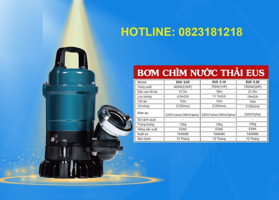 Máy bơm chìm nước thải