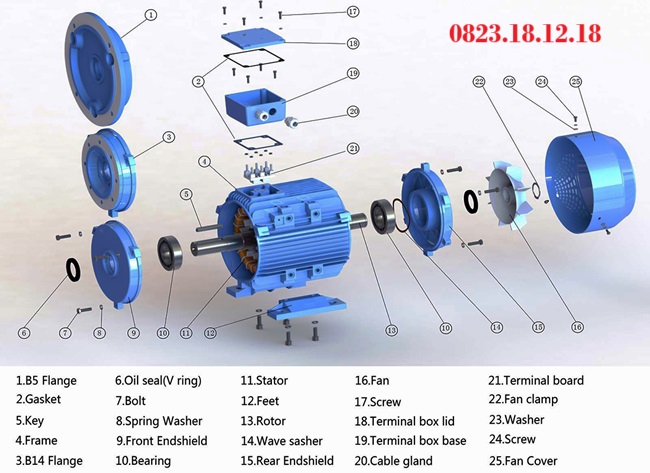 Cấu tạo của motor kiểu bi 