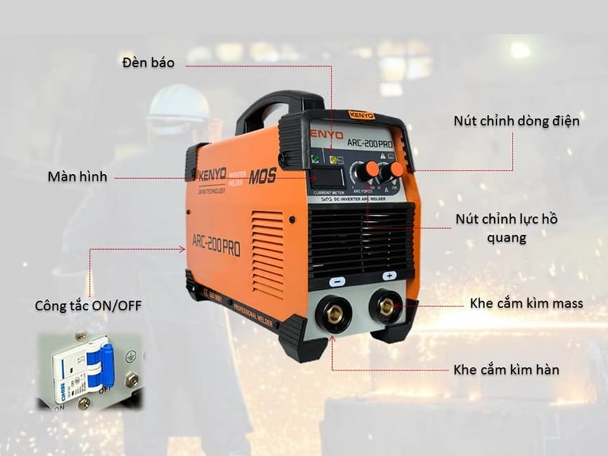 Máy hàn que 3 Cấu tạo máy hàn que