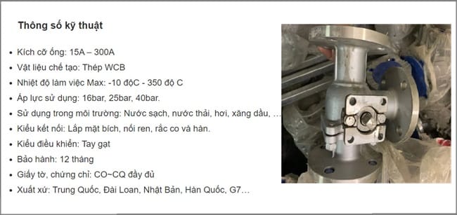 Van bi 3 cửa 15 Catalogue van bi 3 ngã thân thép