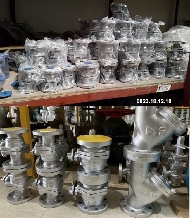 Van bi mặt bích inox