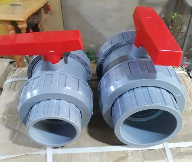 Van bi nối ren 12 Van bi nhựa lắp ren