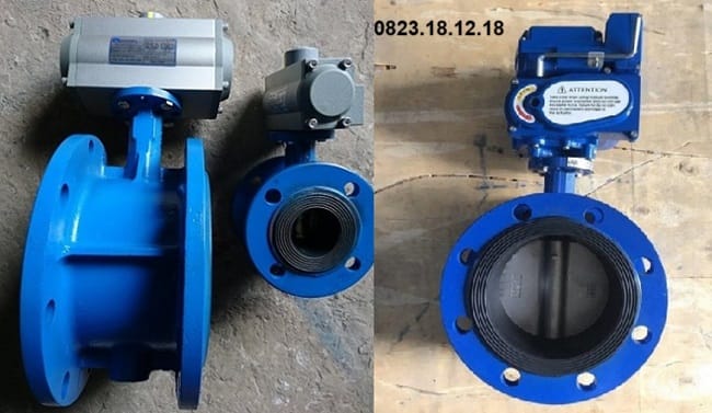 Van bướm gang mặt bích
