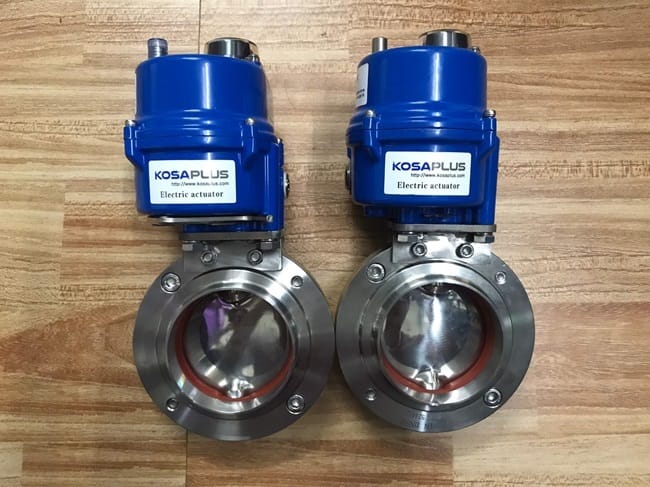 Van bướm inox vi sinh mặt bích