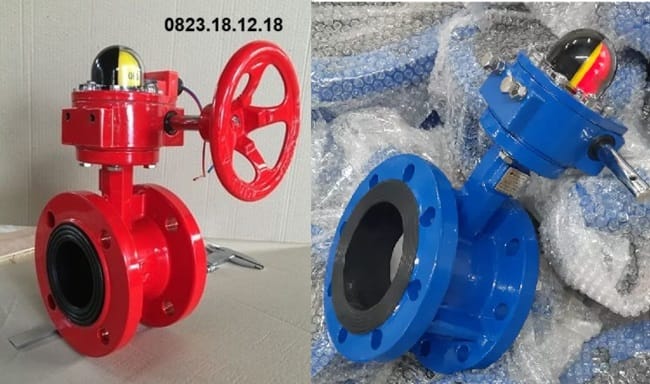 Van bướm mặt bích tín hiệu điện