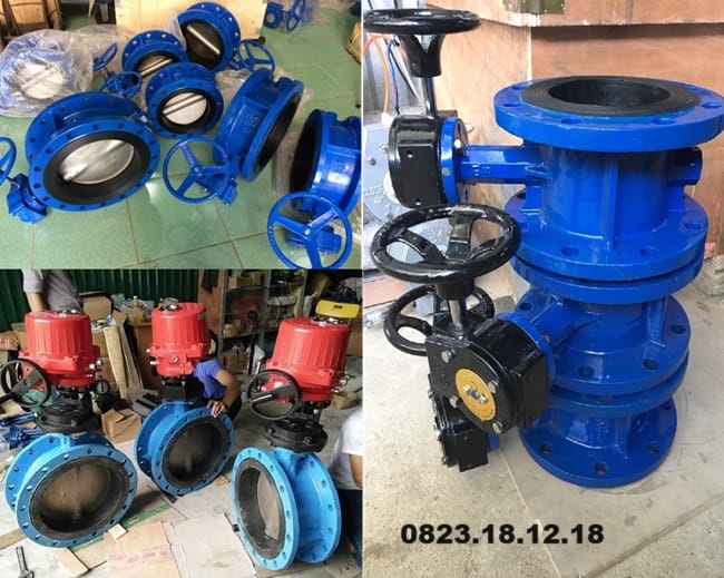 Van bướm mặt bích