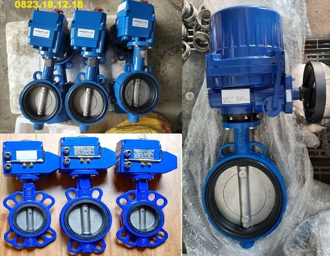 Van bướm thép điều khiển điện 2 Van bướm thép điều khiển điện