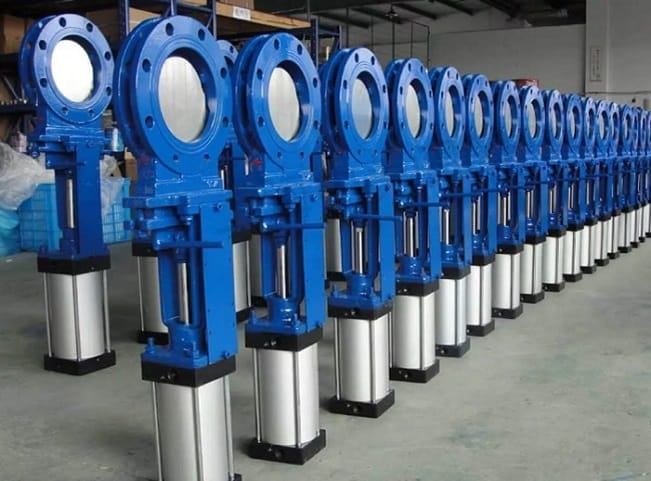 Van dao thép điều khiển khí nén 3 Van cổng dao thép khí nén