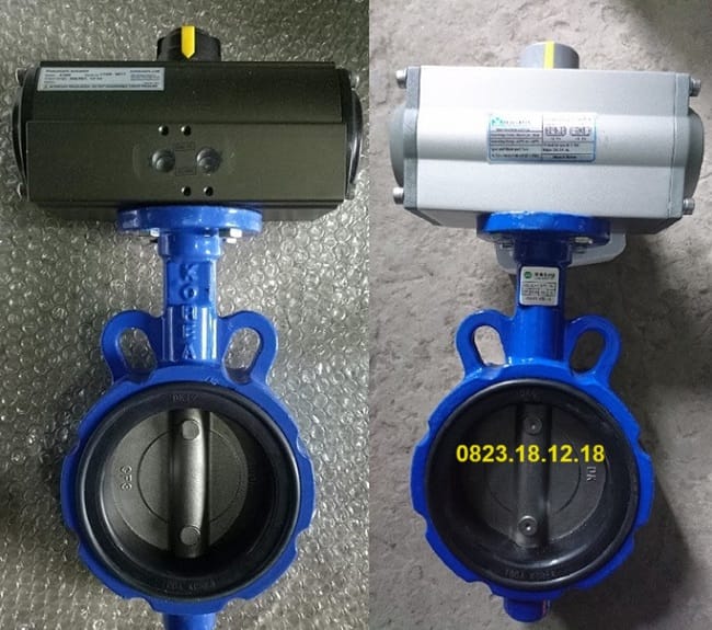 Van bướm điện điều khiển khí nén 2 Van bướm điện điều khiển khí nén