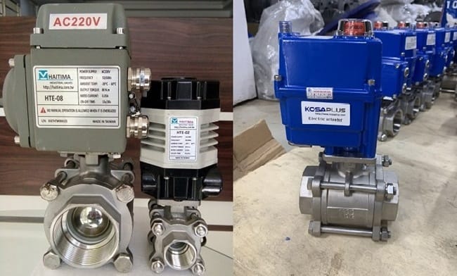 Van bi điều khiển điện ON/OFF 8 Van bi điều khiển điện ON/OFF nối ren