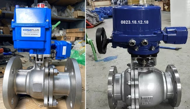 Van bi điều khiển điện tuyến tính 10 Van bi điều khiển điện tuyến tính lắp bích
