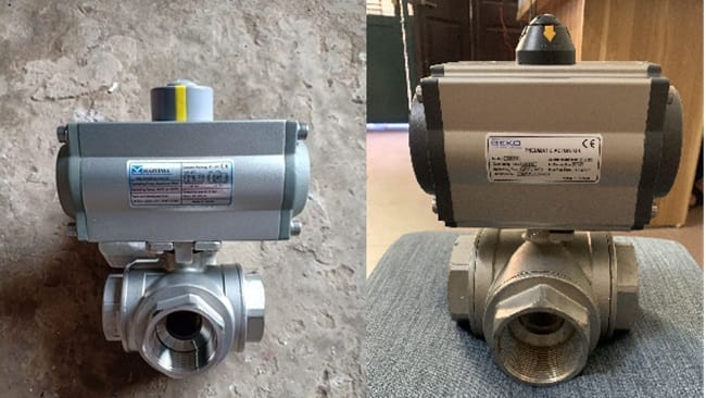 Van bi điều khiển khí nén Hàn Quốc 3 ngã
