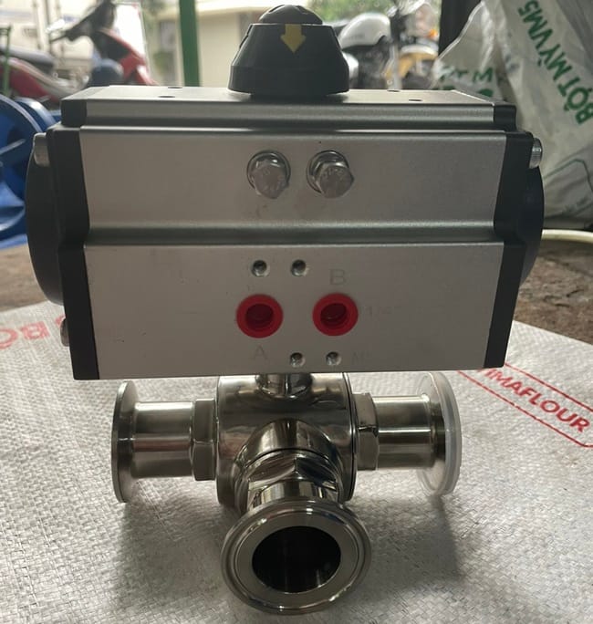 Van bi điều khiển khí nén Hàn Quốc vi sinh