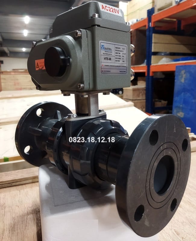 Van bi điều khiển điện ON/OFF 6 Van bi thép điều khiển điện ON/OFF