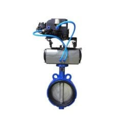 Van bướm gang điều khiển khí nén