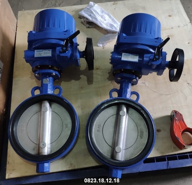 Van bướm tay quay 7 Van bướm tay quay điều khiển điện