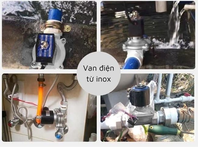 Van điện từ inox 9 Ứng dụng van điện từ inox