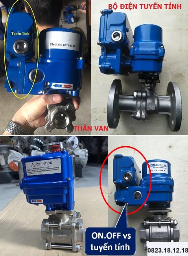 Van bi điều khiển điện Hàn Quốc tuyến tính