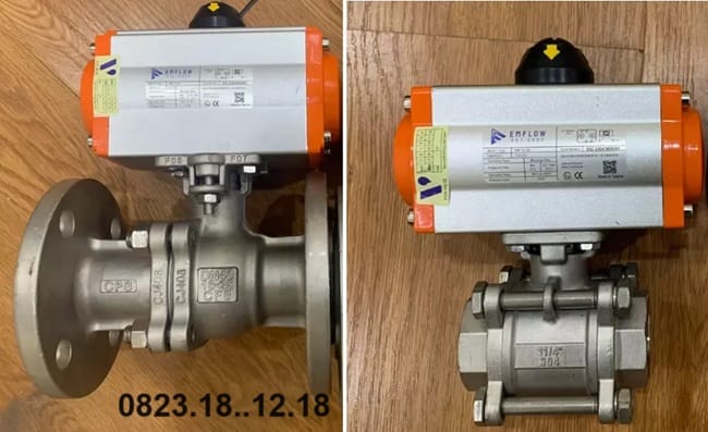 Van bi điều khiển khí nén ON/OFF inox