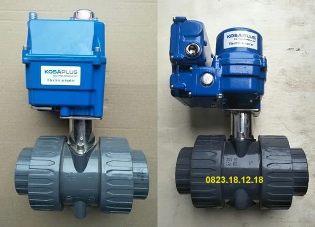 Van bi nhựa Hàn Quốc điều khiển điện rắc co