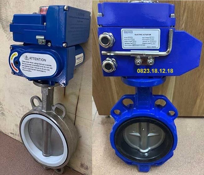 Van bướm điều khiển điện Hàn Quốc 2 Van bướm điều khiển điện Hàn Quốc
