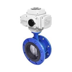 Van bướm mặt bích điều khiển điện