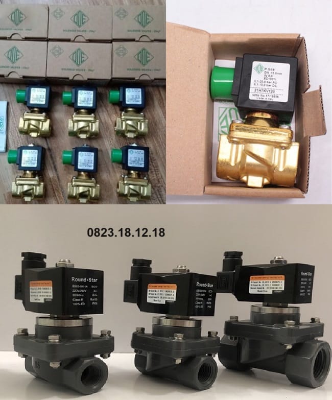Van điện từ nối ren 5 Van điện từ lắp ren