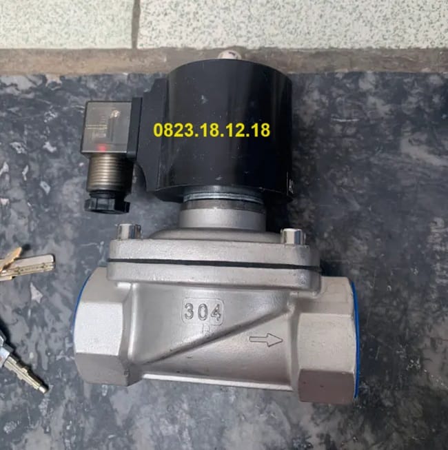 Van điện từ thường đóng 4 Van điện từ thường đóng inox