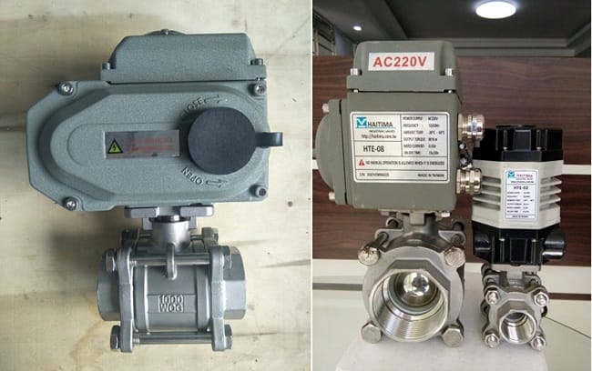Van bi điều khiển điện ON/OFF 11 Van bi điều khiển điện ON/OFF 24V, 110V, 220V