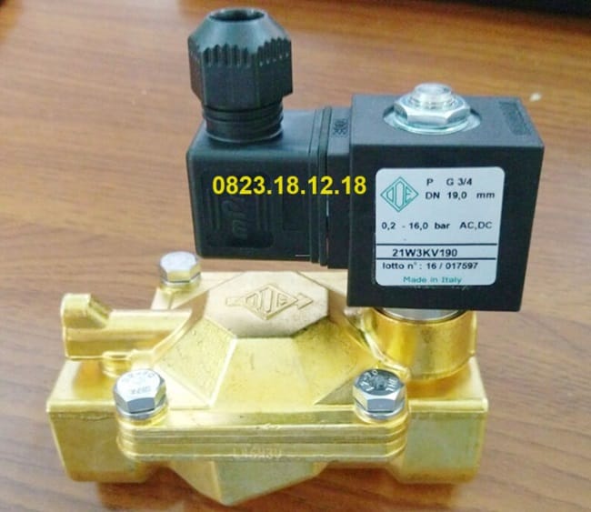 Van điện từ thường đóng 5 Van điện từ thường đóng thân đồng