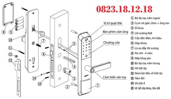Hướng dẫn lắp đặt và sử dụng khóa điện thông minh