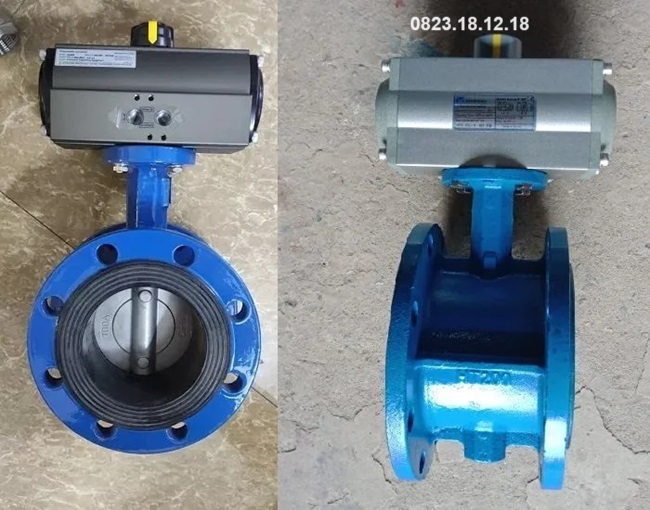 Van Bướm Mặt Bích Điều Khiển Khí Nén