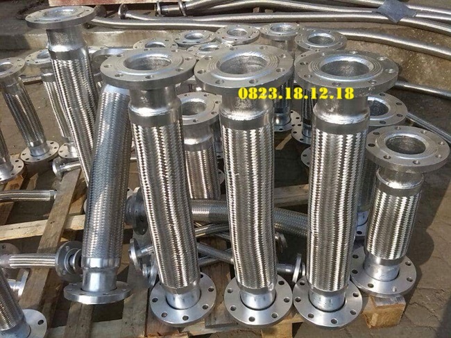 Khớp nối mềm inox áp lực chịu cao lắp bích