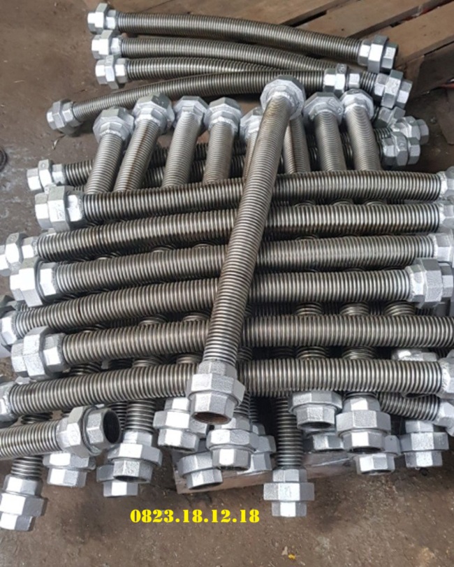 Khớp nối mềm inox nối ren 2 Khớp nối mềm inox nối ren