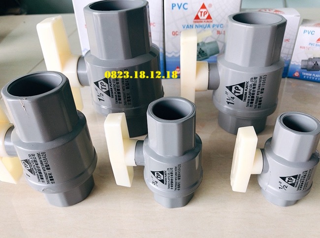 Van bi nhựa dán keo 9 Van bi nhựa dán keo