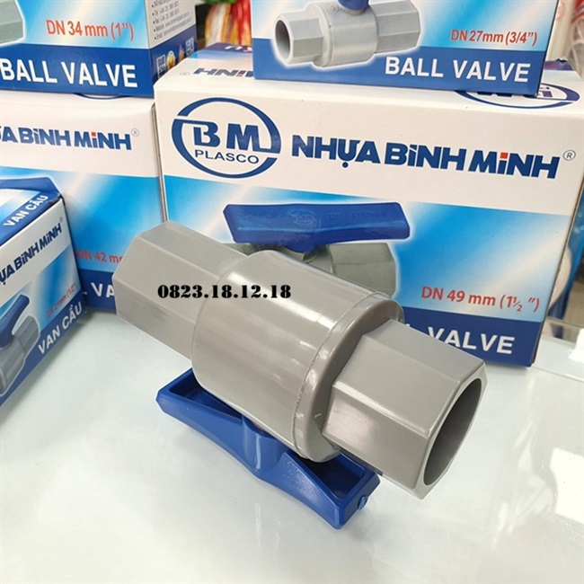 Van bi nhựa dán keo 5 Van bi nhựa dán keo