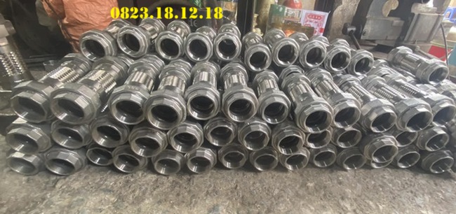 Khớp nối mềm inox nối ren 5 khớp nối chống rung inox nối ren