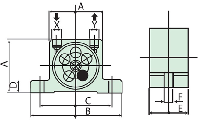 Bộ rung khí nén dạng tuabin