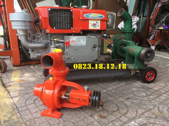 Bơm hút chất thải 11 Bơm hút bùn thải hồ cá, ao, tôm