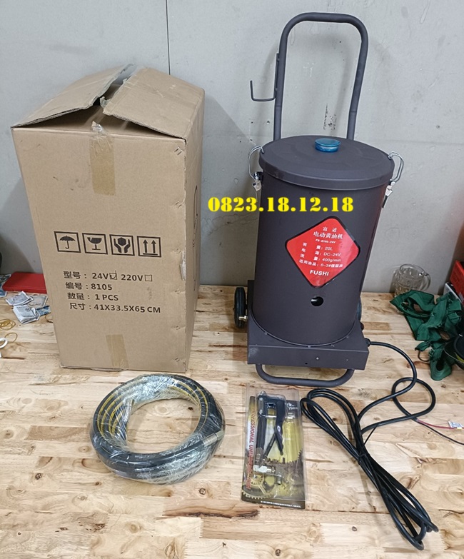 Máy bơm mỡ dùng điện 5 Máy bơm mỡ dùng điện 24V