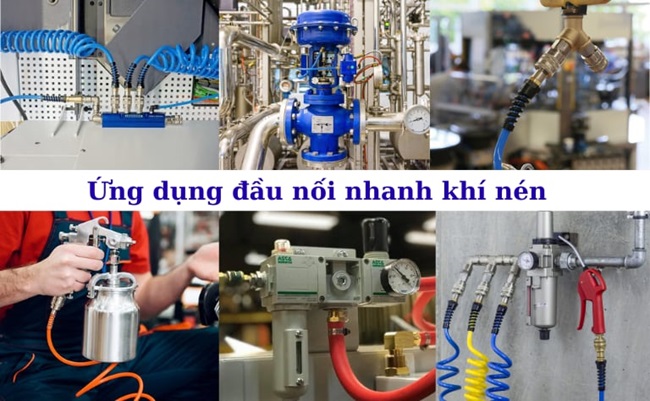 Ứng dụng của đầu nối khí nén