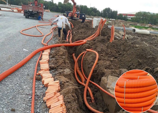 Ứng dụng của ống nhựa xoắn HDPE